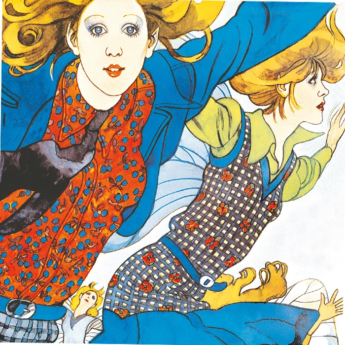 Höst med rutor och ränder. Wahls 1970-tal. Poster, Jane Bark Collection - Bild 2
