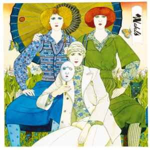 Beställ bilden! Wahls japan-inspirerade. En serie affischer för klädföretaget Wahls, 1970-tal. Jane Bark.