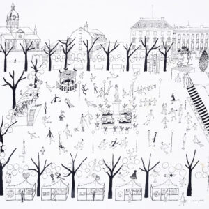 Beställ bilden! Folk och fart i Kungsan. Olle Eksell.