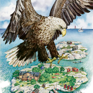 Beställ bilden! Havsörn. En affisch åt skärgårdsstiftelsen, 90-tal. Jane Bark.