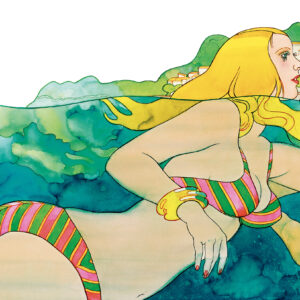 Beställ bilden! Rivieran, Roquebrune-Cap Martin. Jane Bark, 1960-tal