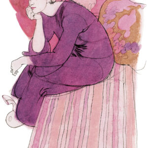 Beställ bilden! »Måtte han ringa snart!« 1970-tal, Jane Bark.