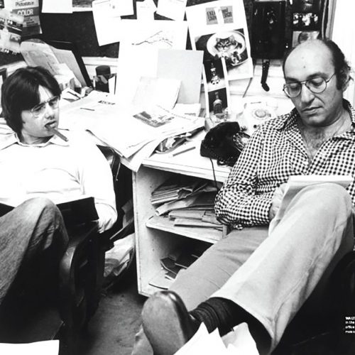 Walter and Milton at the office of New York Magazine 1972 Photo: Cosmos Sarchiapone