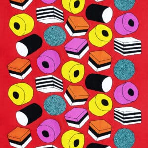 MoGAs mönsterposters! ENGELSK KONFEKT! Nu finns Chiqui Mattsons klassiska mönsterdesign som posters att rama för väggen