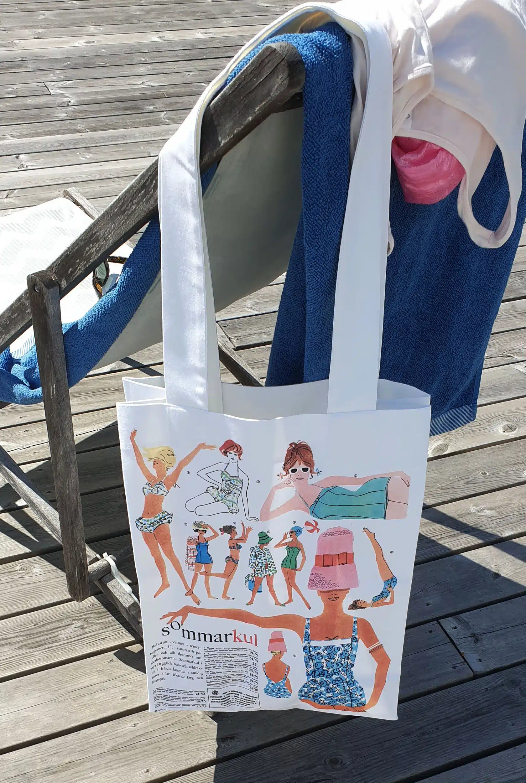 Sommarkul! Från Jane Barks första Guldägg 1960 till snygg strandväska 2026! Bär ett stycke svensk designhistoria på axeln!
