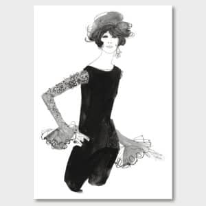Haute Couture – Paris, tidigt 60-tal. Poster, Jane Bark Collection