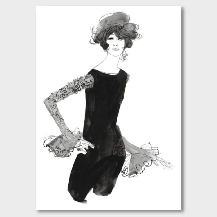 Haute Couture – Paris, tidigt 60-tal. Poster, Jane Bark Collection