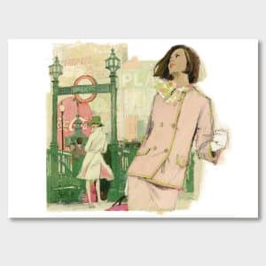 Möte vid Piccadilly. Damernas Värld, tidigt 1960-tal. Poster, Jane Bark Collection.