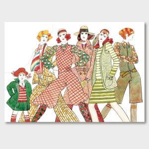 NY SOM POSTER! Jane tecknar tuffa tjejer för Annamodeller, 1970-tal